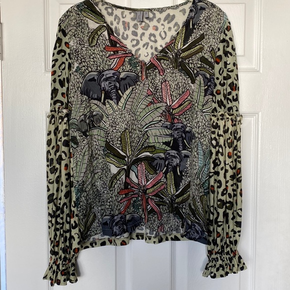 Anthropology Blink London Jungle Long Sleeve - Picture 1 of 6